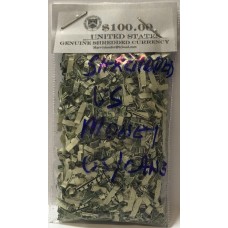 UNITED STATES OF AMERICA . ONE HUNDRED 100 DOLLARS . ERROR . SHREDDED MONEY